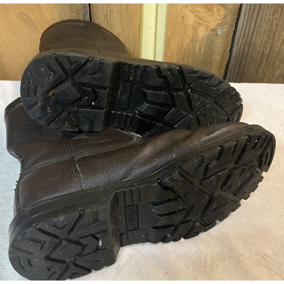 Brahma Men’s Wide Width Ronnie Wellington Size 8W Brown Pull On Work Boots - Picture 10 of 11